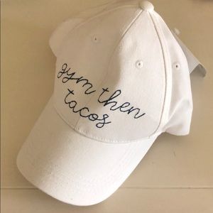 White Gym then tacos cap